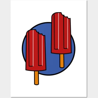 Ice cream flat design Posters and Art